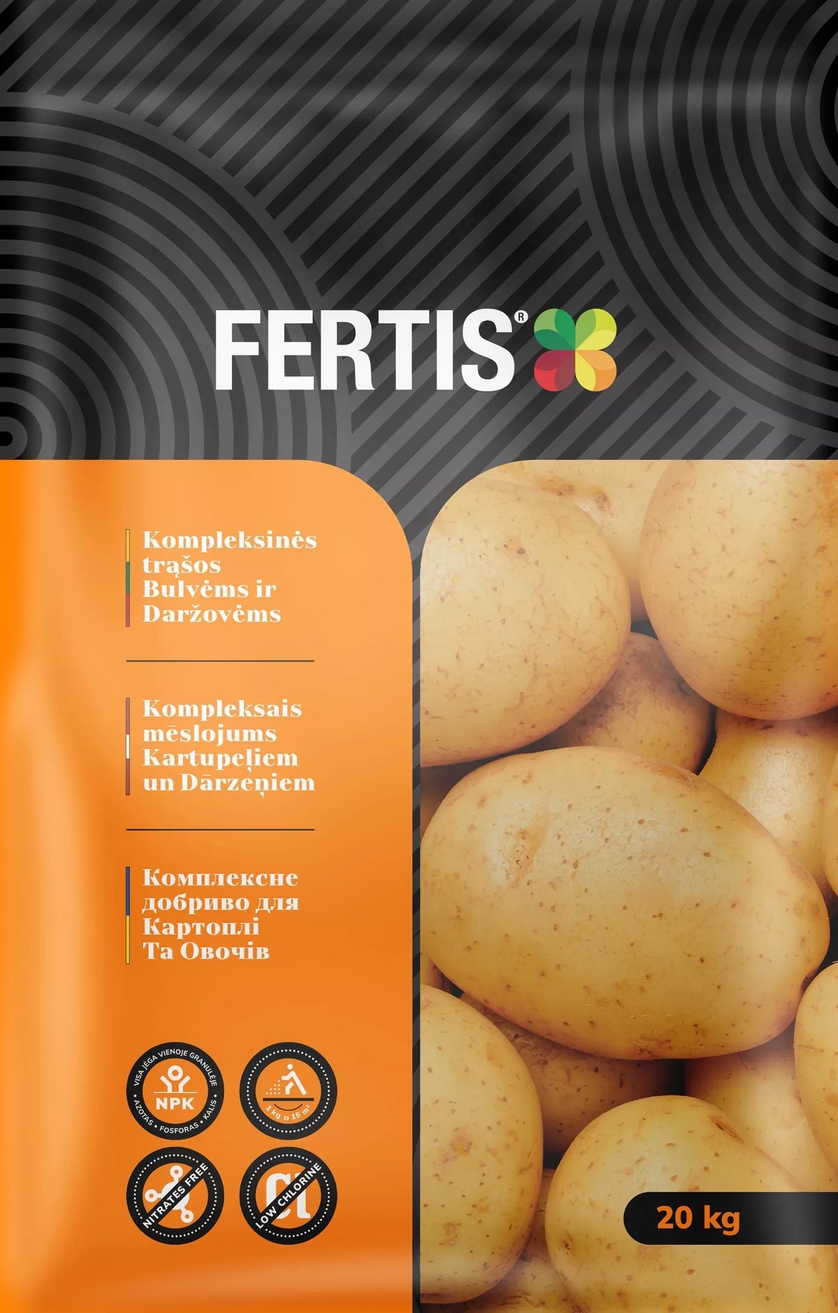 Kompleksväetis kartulitele ja köögiviljadele FERTIS, 20kg