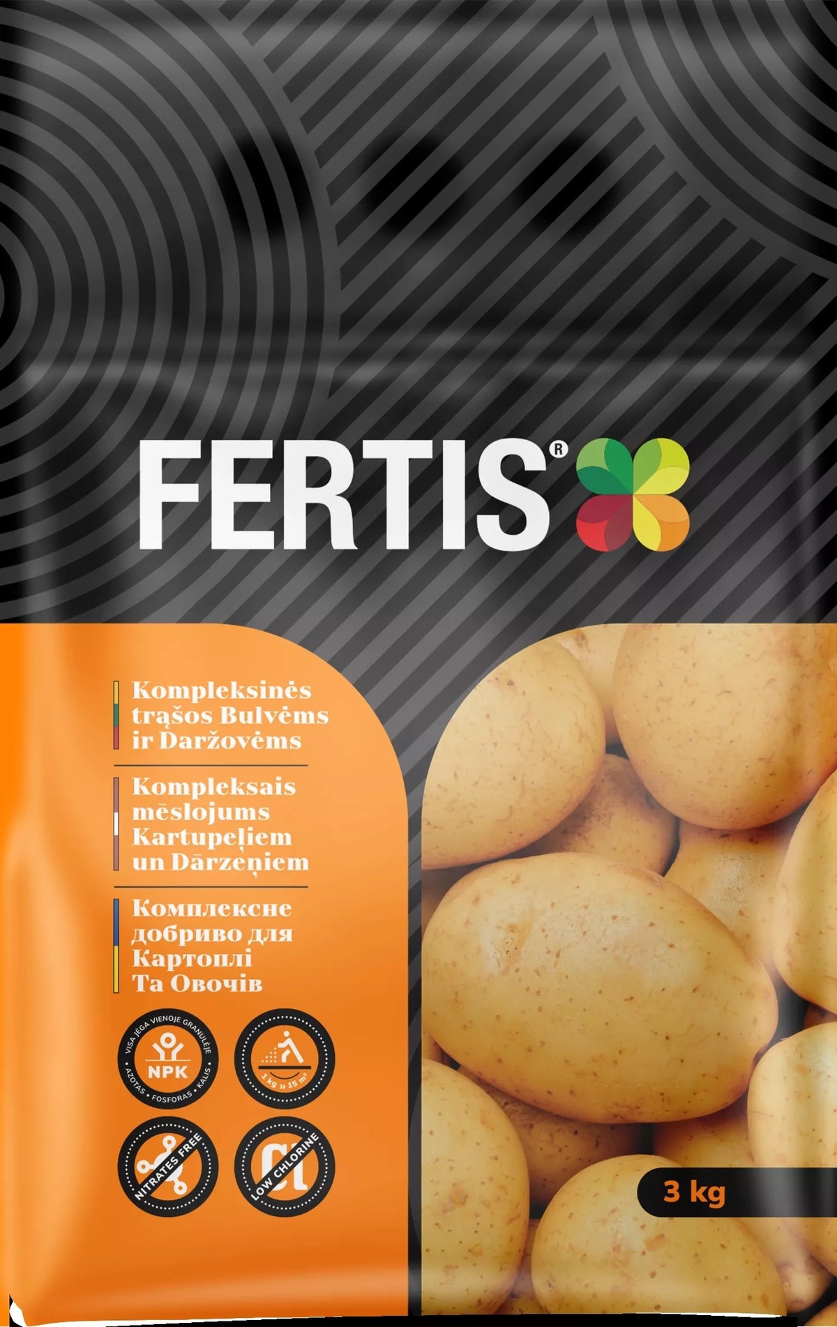 Komplekssed väetised kartulitele ja köögiviljadele FERTIS, 3kg