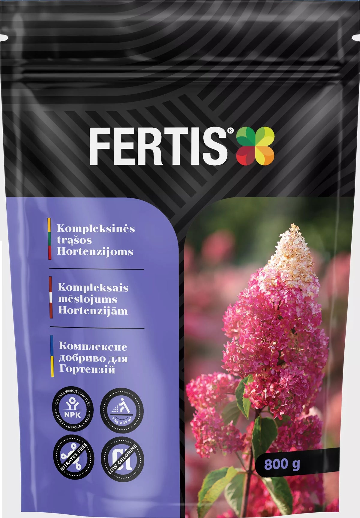 Komplekssed väetised hortensiatele FERTIS, 800g