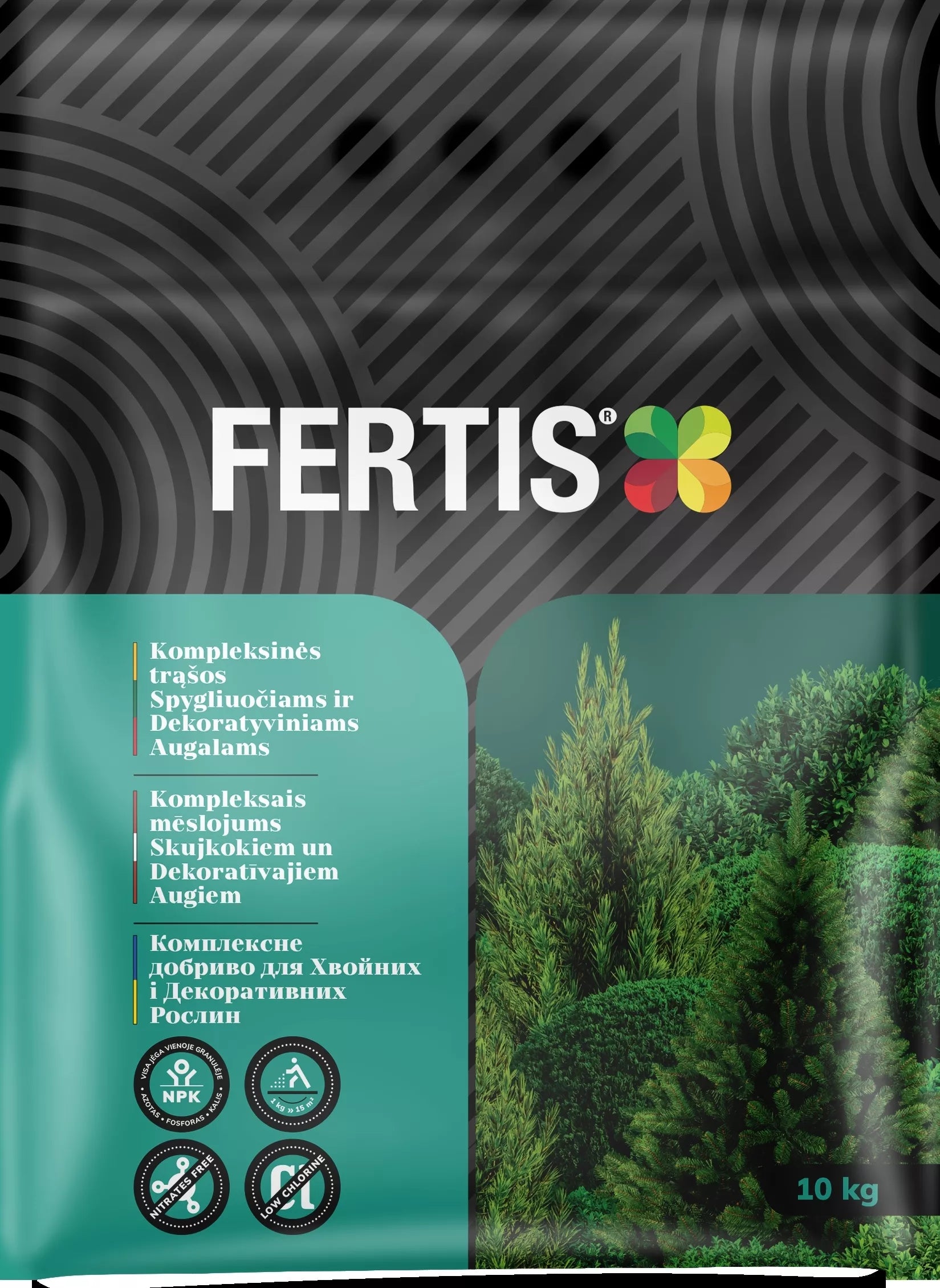 Kompleksväetis okaspuudele ja dekoratiivtaimedele FERTIS, 10 kg