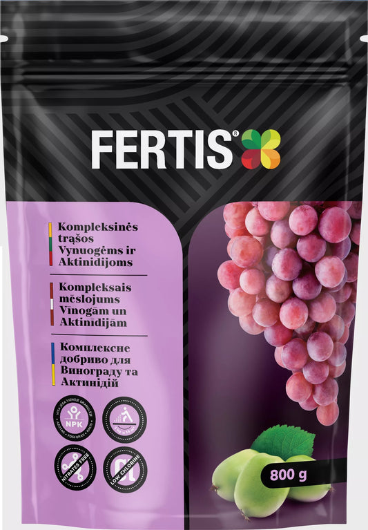 Kompleksväetis viinamarjadele ja aktiniididele FERTIS, 800g