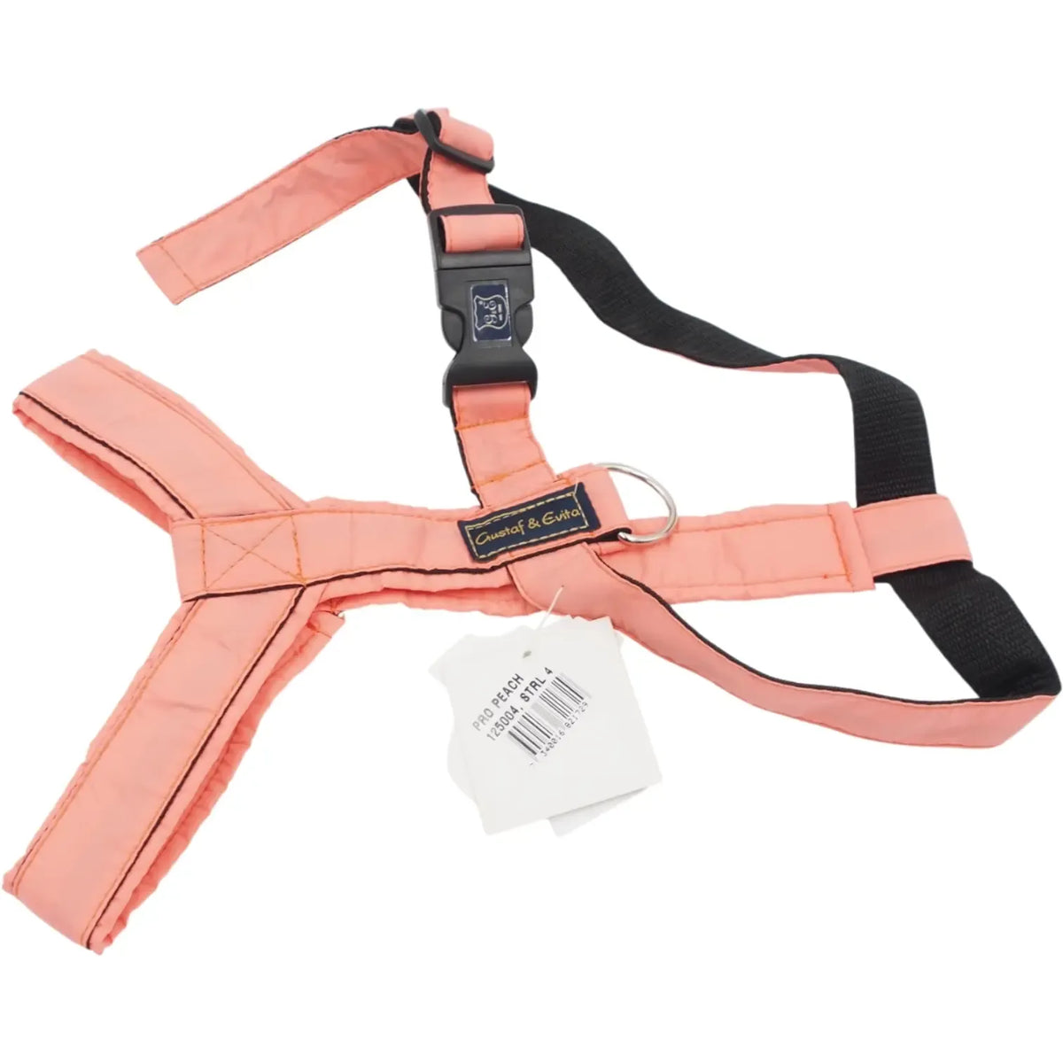 Gustaf ir Evita L dydžio šunų petnešos rožinės spalvos su reguliuojamais dirželiais ir patogiu prilaikymu.