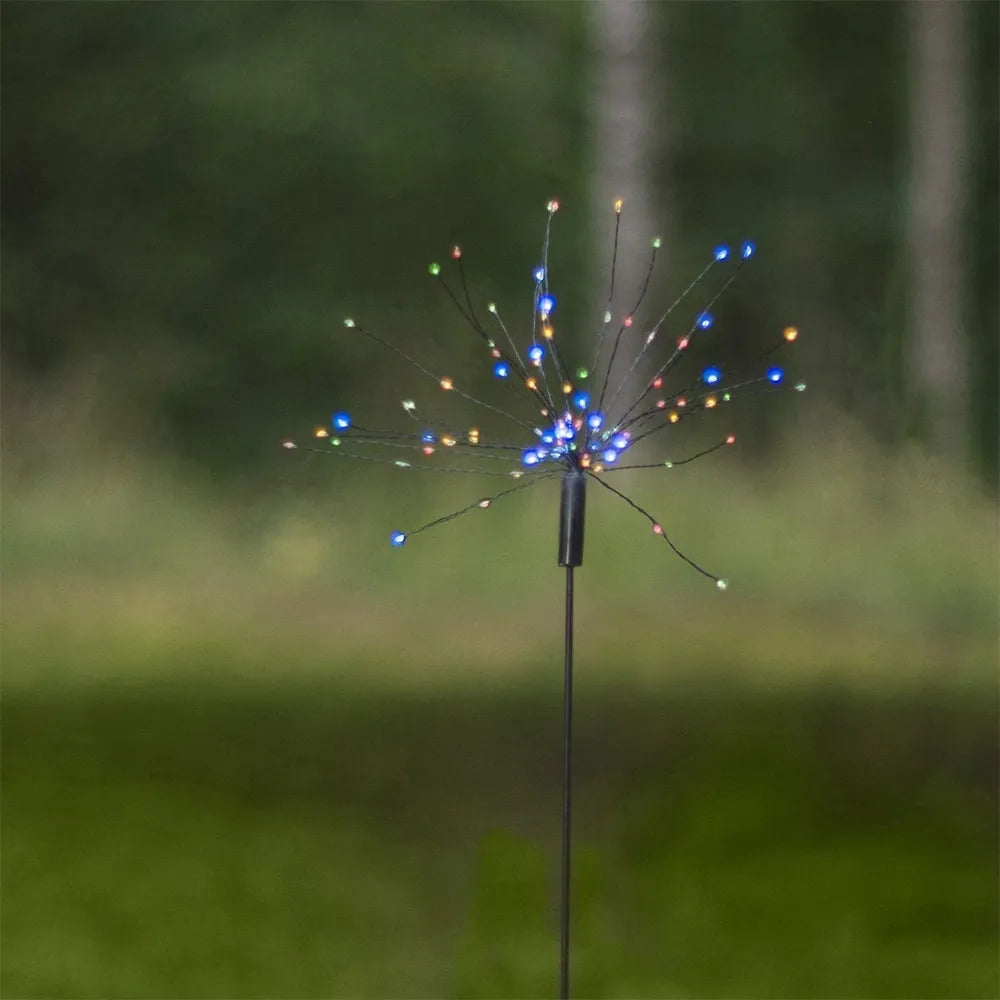 Välistingimustesse mõeldud LED-lamp „Firework“ päikesepatareiga (100 cm)