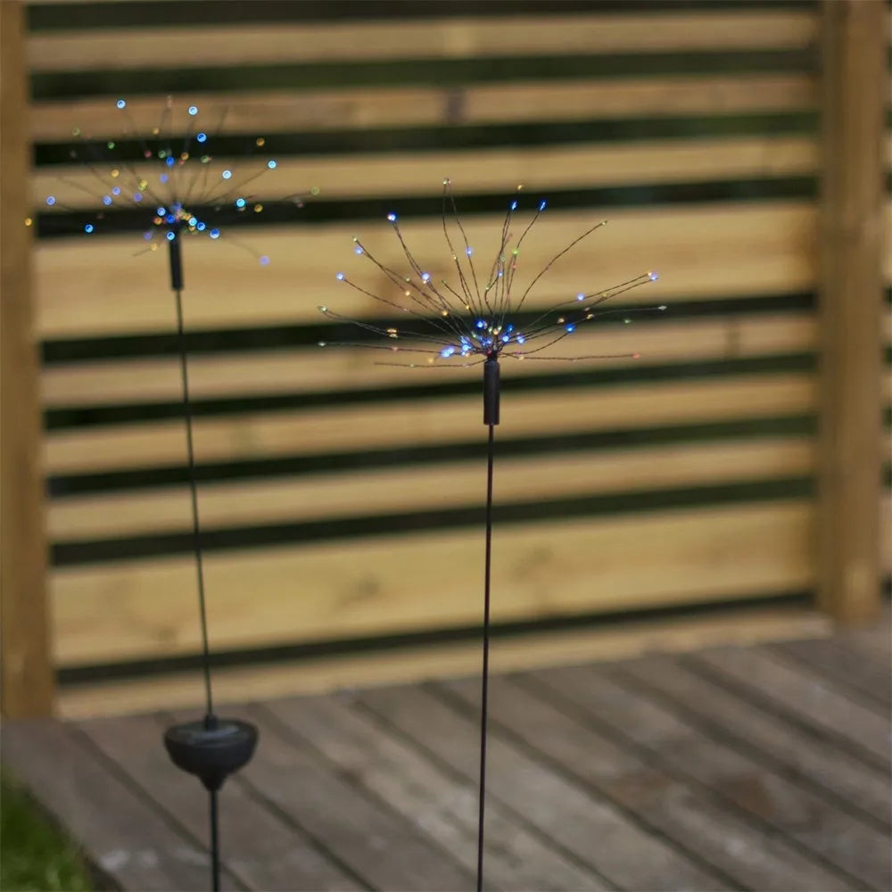 Välistingimustesse mõeldud LED-lamp „Firework“ päikesepatareiga (100 cm)