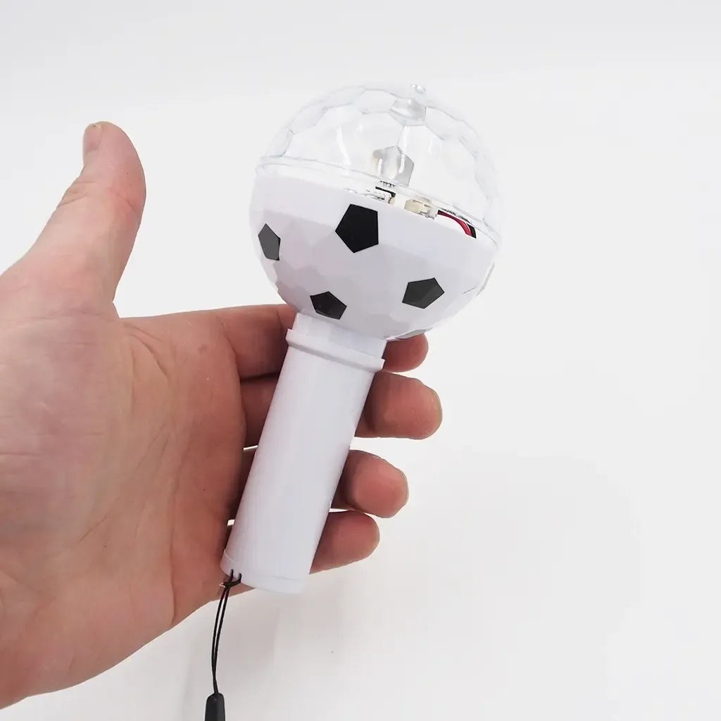 LED disco kamuoliukas nešiojamam vakarėliui su šviesos efektu ir spalvingais blyksniais, idealus šventėms ir renginiams.