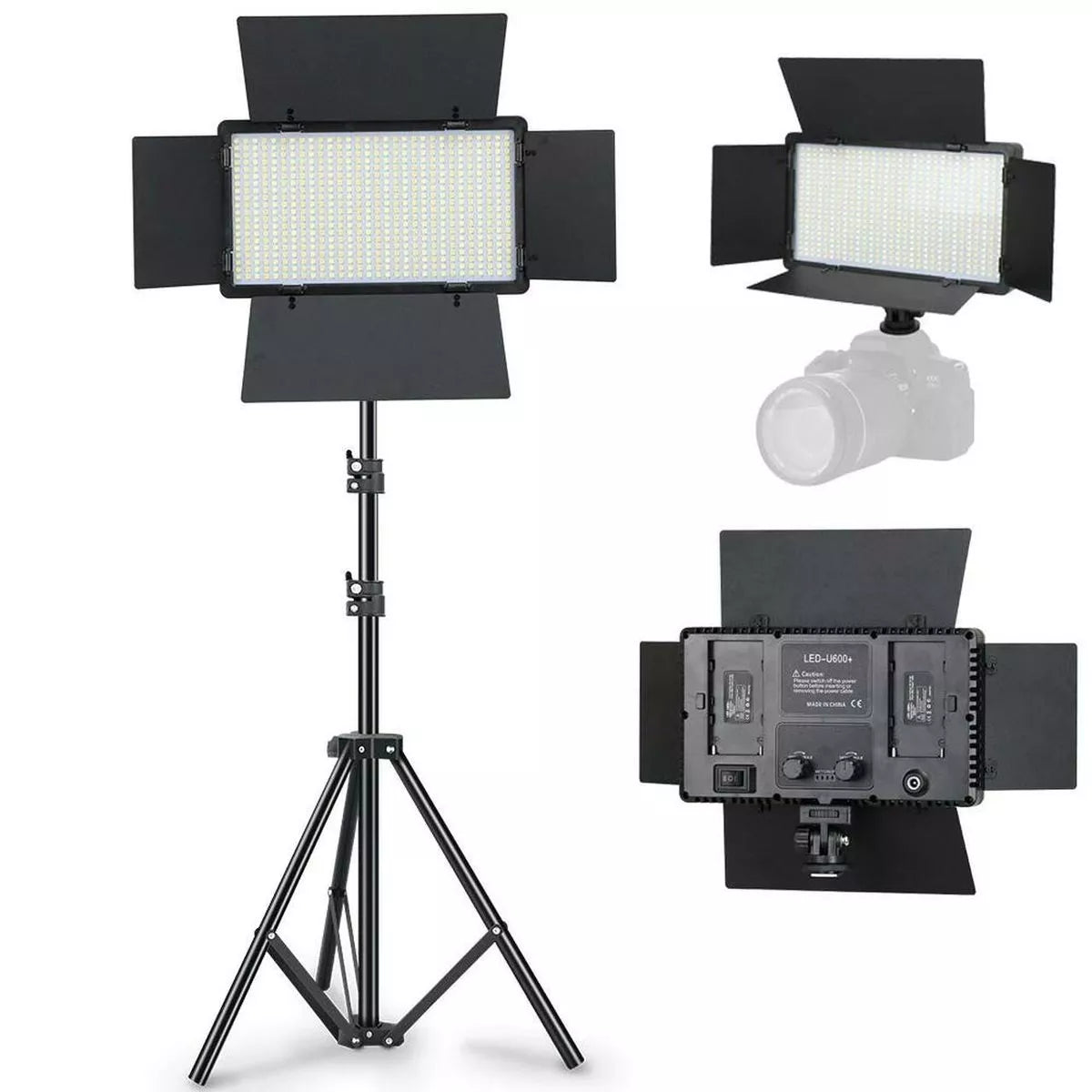 LED panelinė lempa su trikoju 800 pro KIT
