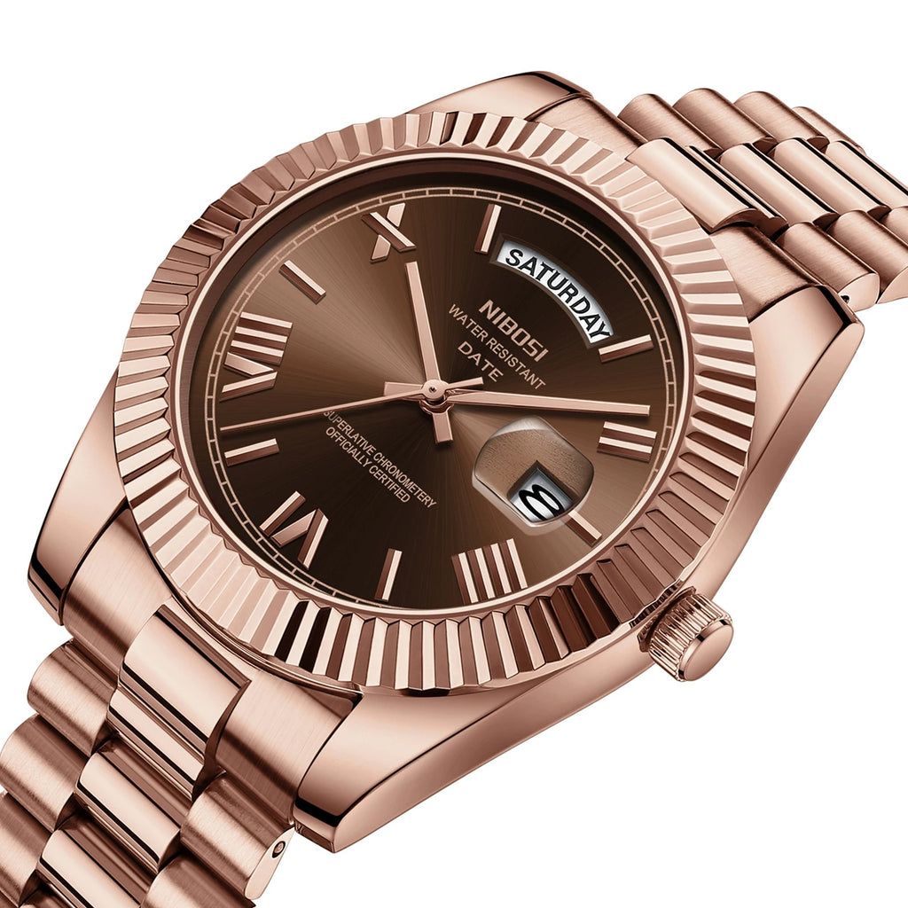 Bonasera laikrodis, prabangus ir stilingas, su sidabrine apyranke ir elegantišku dizainu, puikiai papildantis įvaizdį
