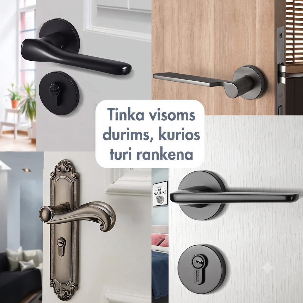 Privatumo užraktas, saugantis asmeninę erdvę ir ramybę, su moderniu dizainu, skirtas naudoti namuose ar biure.