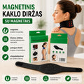 Magnuotinė kaklo juosta su turmalinu, medicininis kaklo ir pečių masažo diržas, su magnetais sveikatinimui.