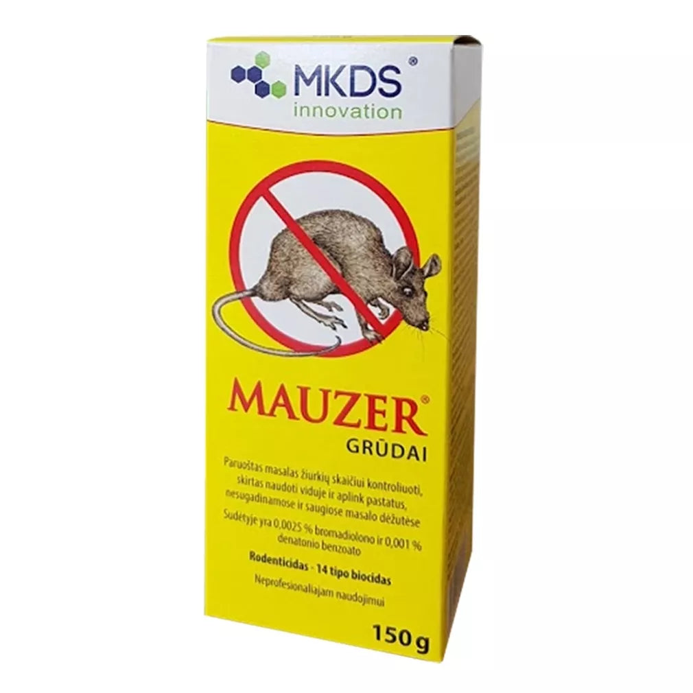 Mauzer teraviljad hiirte ja rottide tõrjeks, 150 g