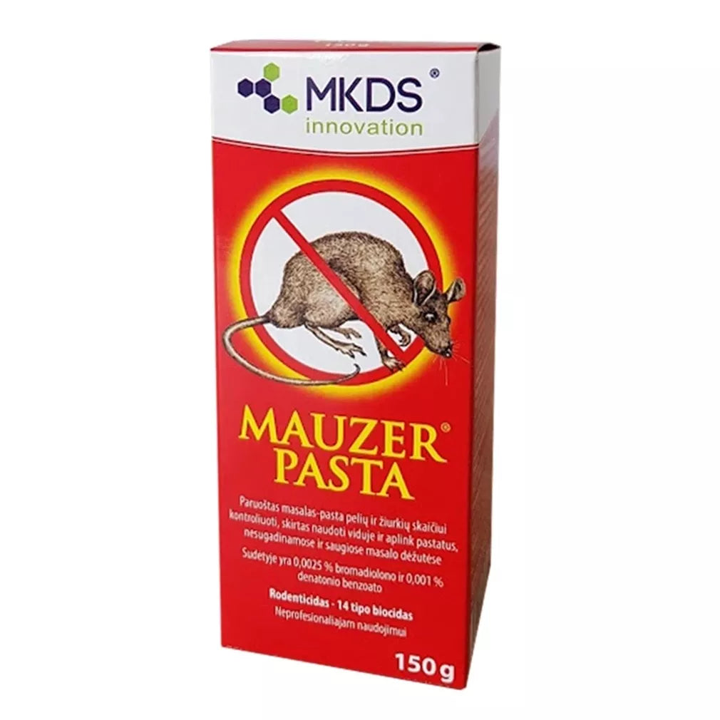 Mauzer pasta hiirte ja rottide tõrjeks, 150 g
