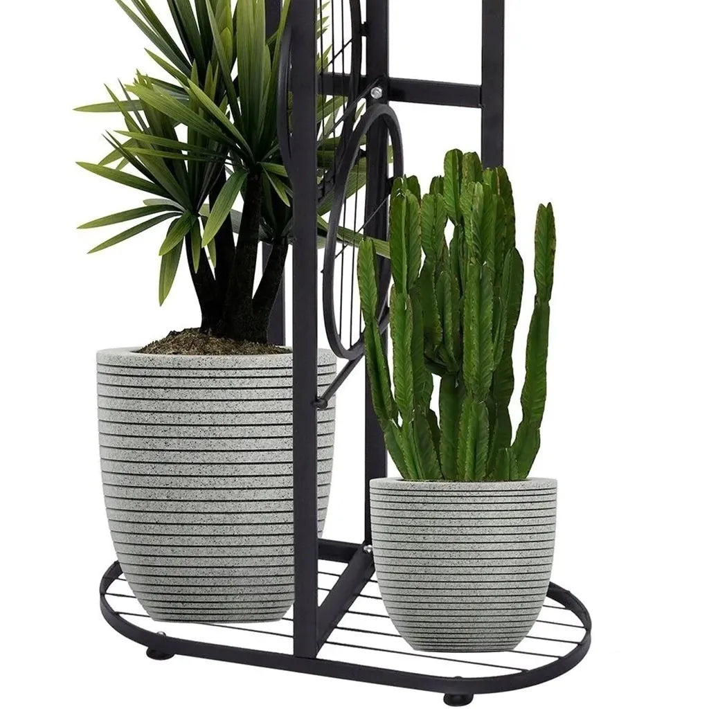 Metallist taimealus 4 lillepotile, 81,5 cm