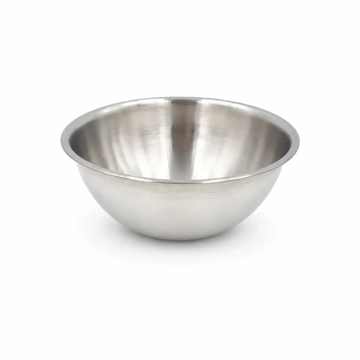 Metalinė matavimo dėžutė su skale, 17 cm, tinka virtuvės matavimams ir maisto paruošimui, sidabrinės spalvos.