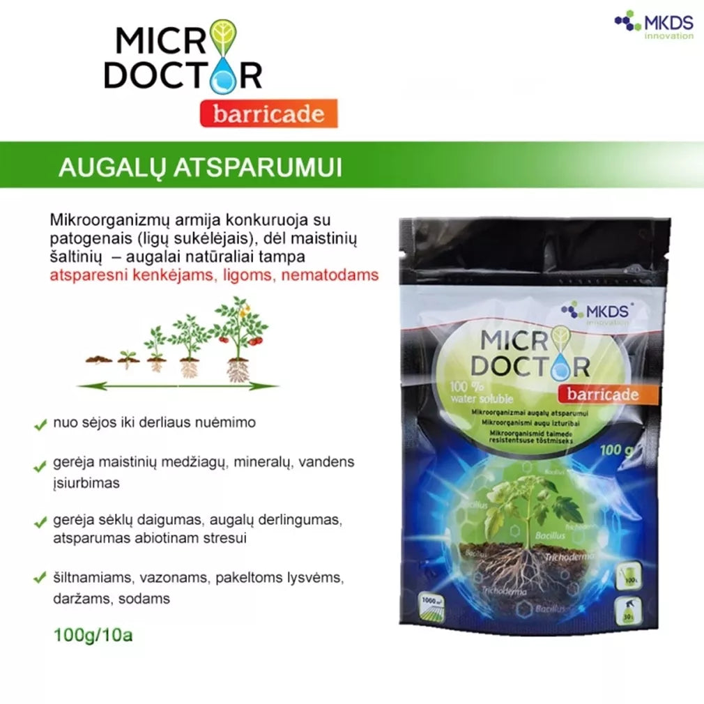 Microdoctor Barricade mikroorganismid TAIMEDE TUGEVDAMISEKS, 100 g