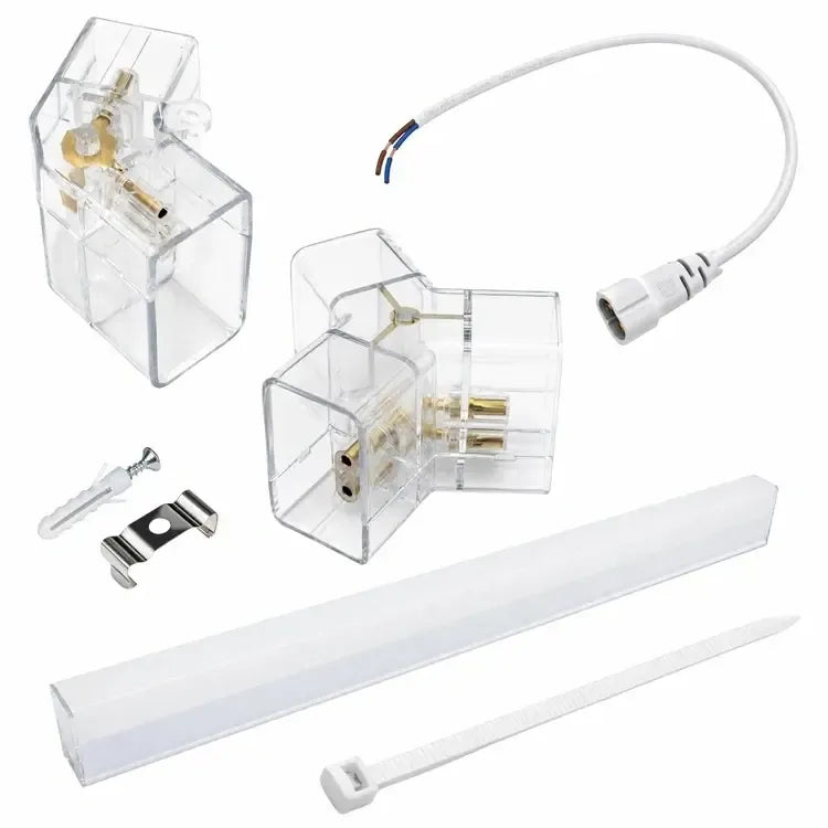Modulinis LED lubinis šviestuvas „Hexagon“ 220 W, modernus dizainas, tinkamas apšvietimui namuose ir biure, baltas su šešiakampiu dizainu.