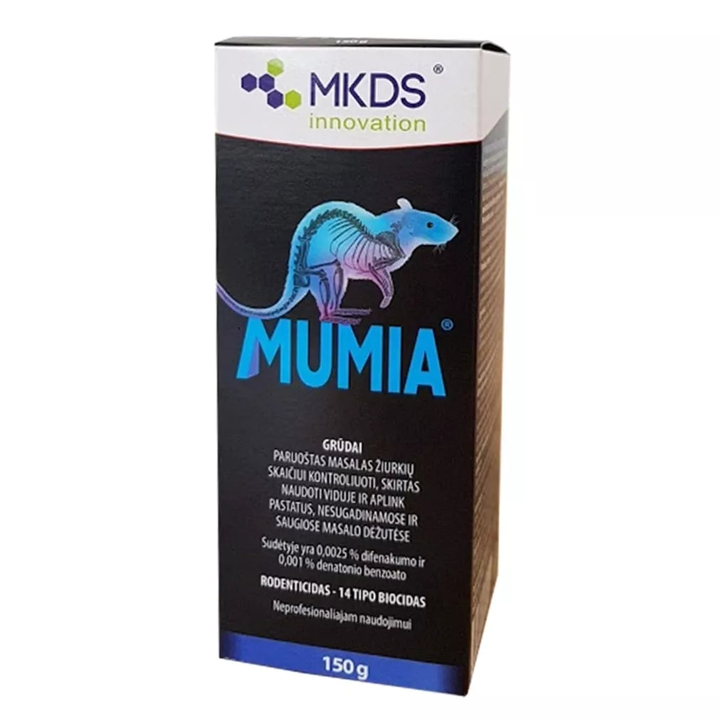 MUMIA teraviljad hiirte ja rottide tõrjeks, 150 g