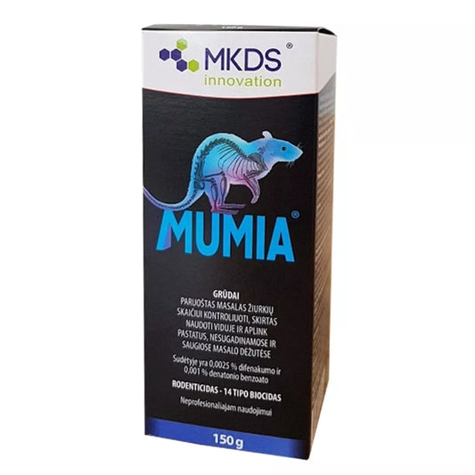 MUMIA teraviljad hiirte ja rottide tõrjeks, 150 g