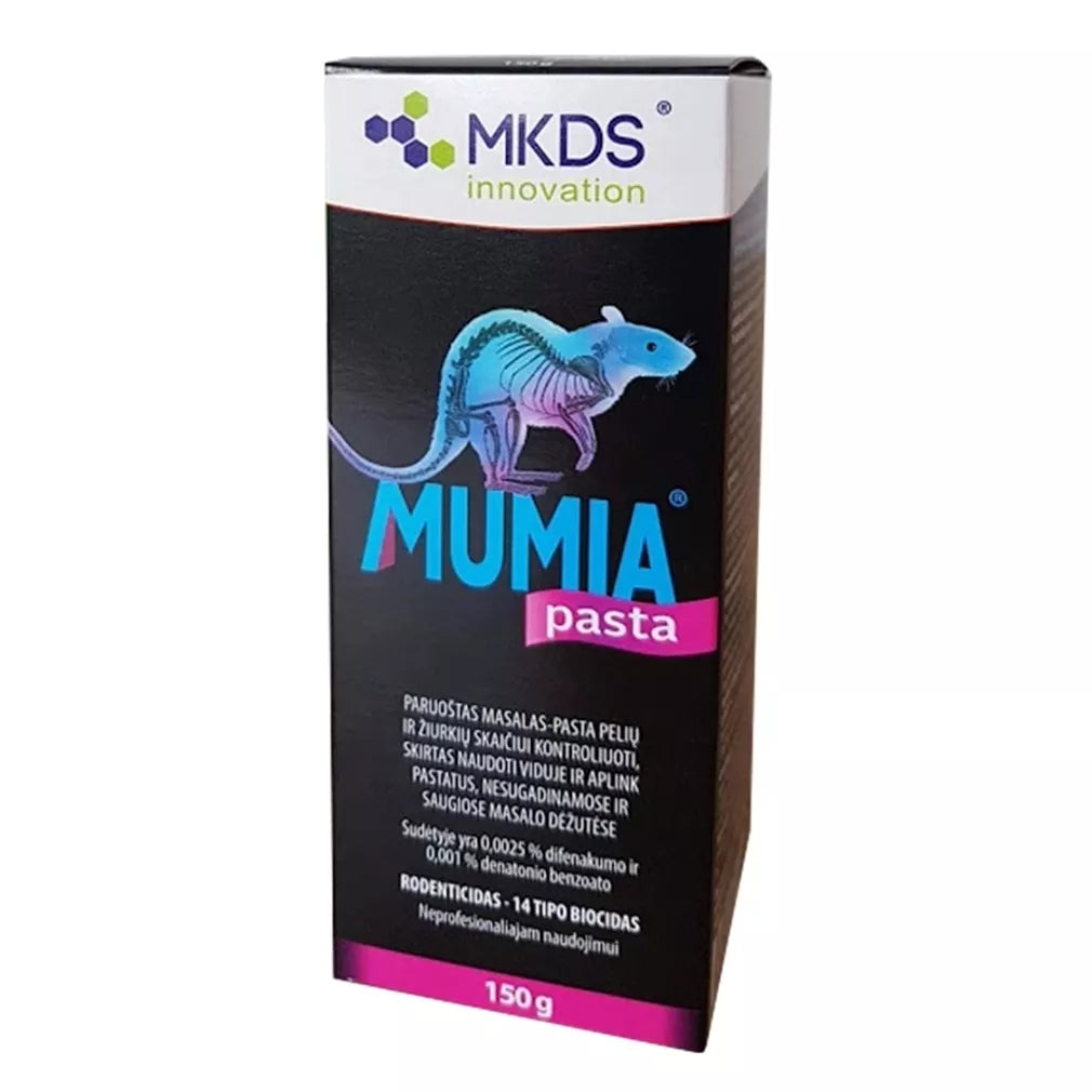 MUMIA pasta hiirte ja rottide tõrjeks, 150 g