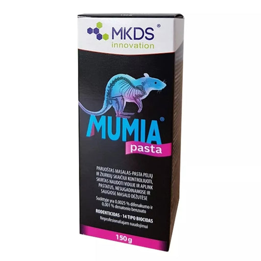 MUMIA pasta hiirte ja rottide tõrjeks, 150 g