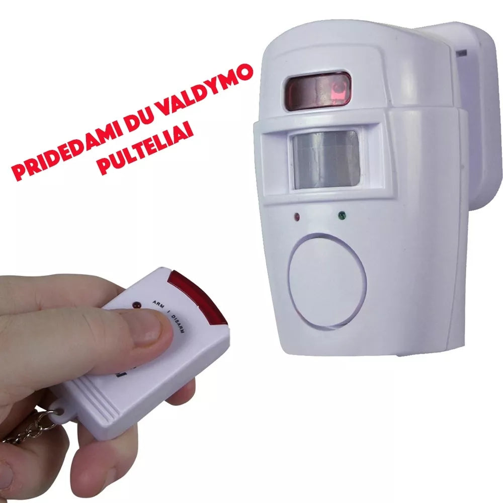 Belaidė apsaugos signalizacija su nuotolinio valdymo pultais, maža ir kompaktiška apsaugos sistema namams ar verslui.
