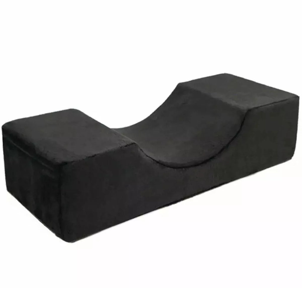 Ergonomiška kosmetinė pagalvė blakstienų priauginimui ir makiažui, minkšta ir patogi naudoti, juoda spalva, namų ir grožio studijos naudojimui.
