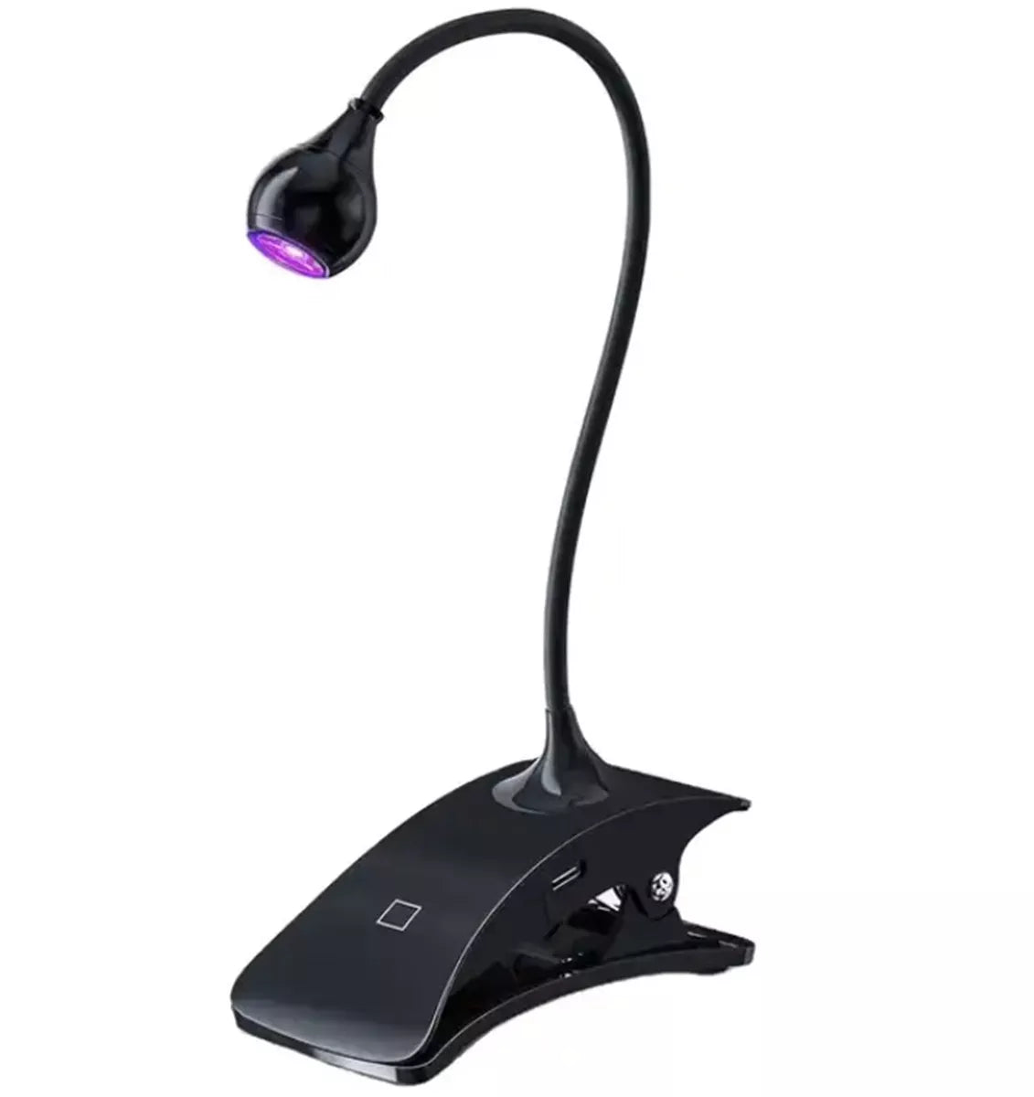 Kompaktiška lanksti 3W UV LED lempa manikiūrui su USB jungtimi, skirta greitam ir efektyviam nagų džiovinimui.