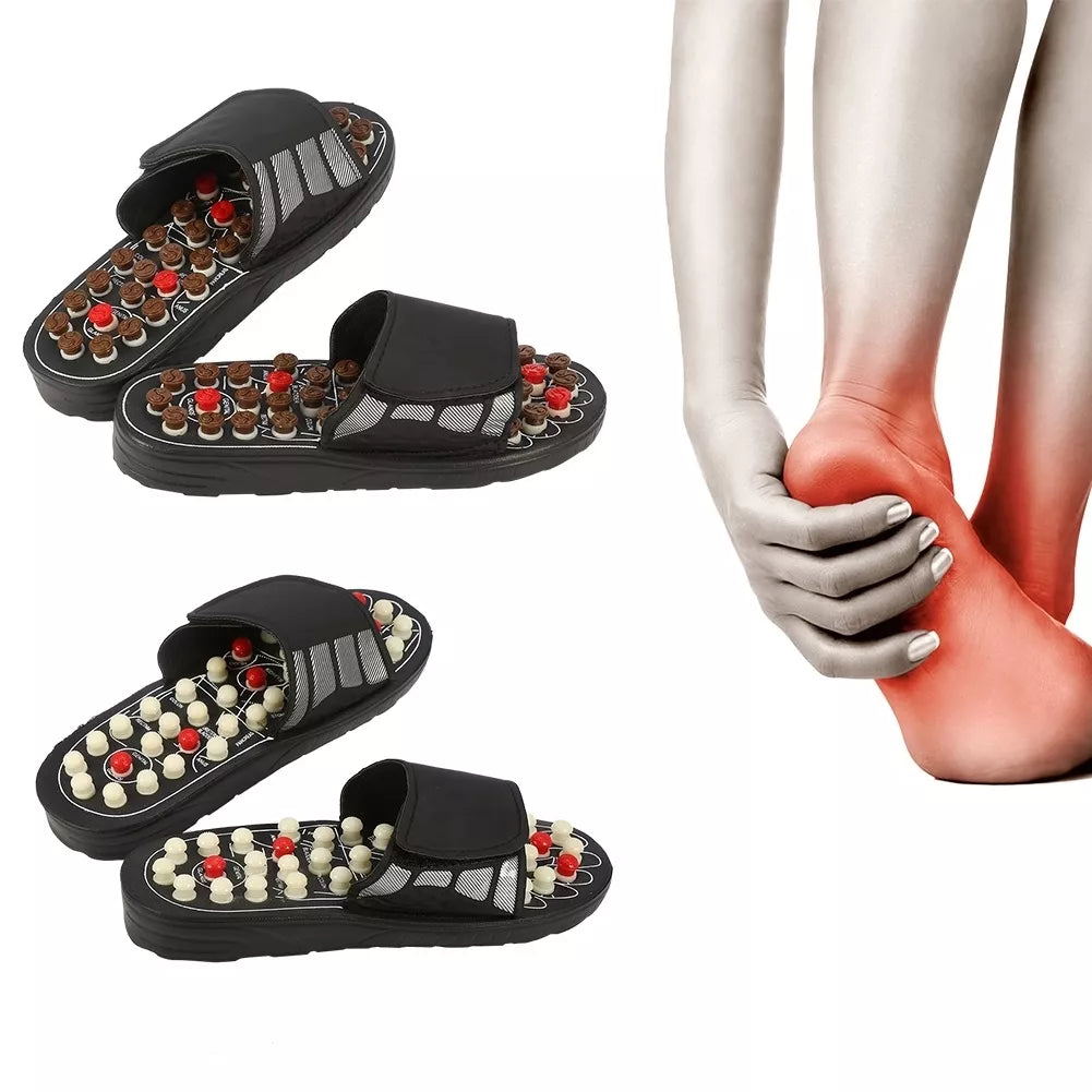 Masažinės šlepetės TR624, S dydis, su masažo taškais ir minkštu, patogiu audiniu.