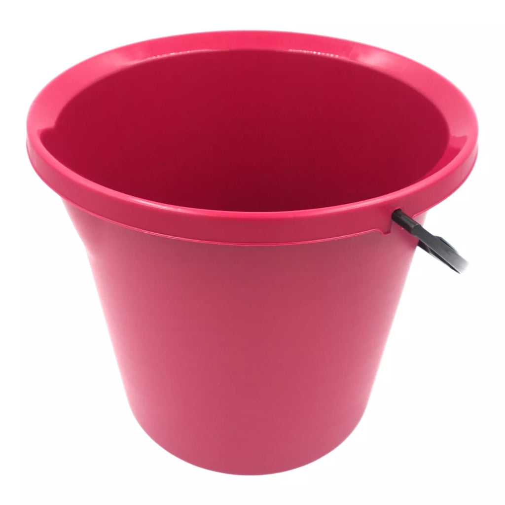 15 litrų plastikinis kibiras su rankena, atsparus ir patogus naudoti namų darbams ir sodui.