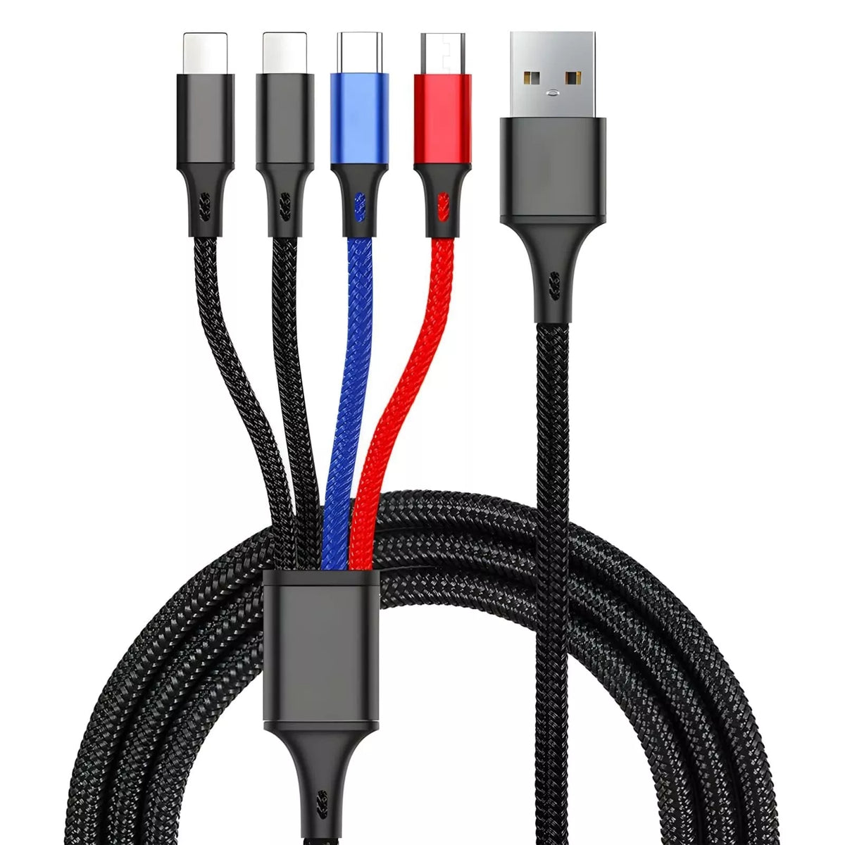 Universalus 4in1 įkrovimo laidas
