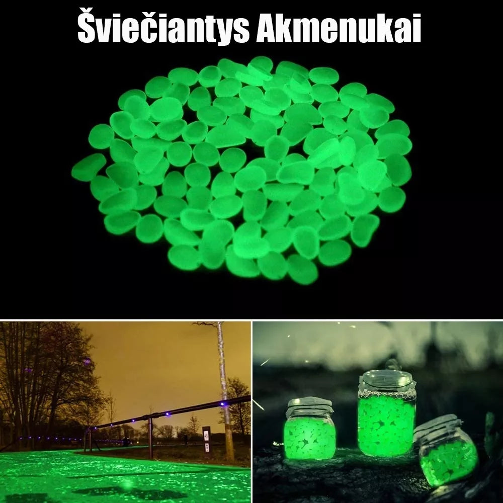 Öösel helendavad kivikesed (rohelised)