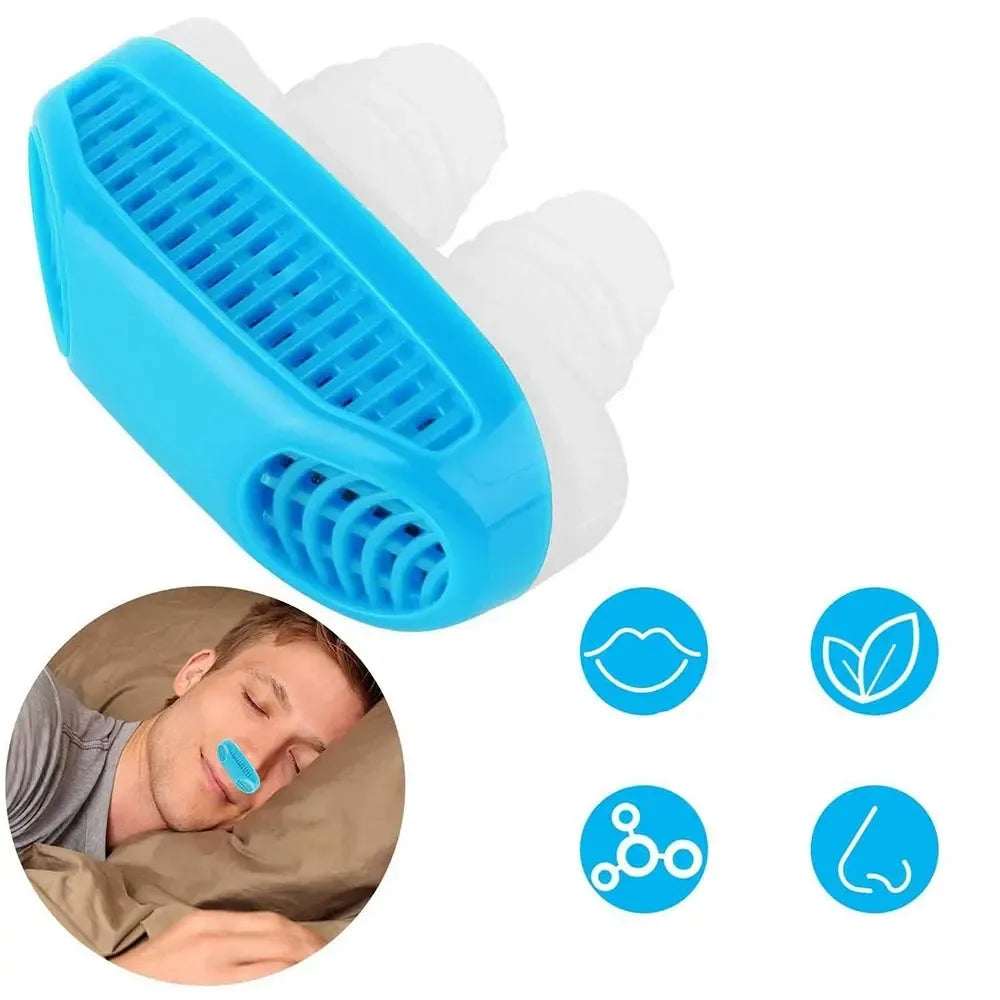 Nosies kištukas nuo knarkimo 2 in 1 su oro filtru, minkštas ir patogus nosies priedas miegui, sumažina knarkimą.
