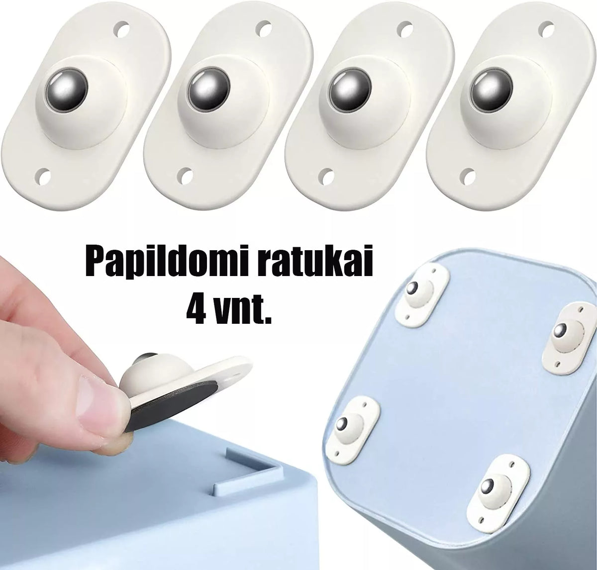 Papildomi ratukai, 4 vnt.