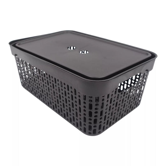 Plastikust käepael täisvarrukatega, 30×20×13 cm JUODA