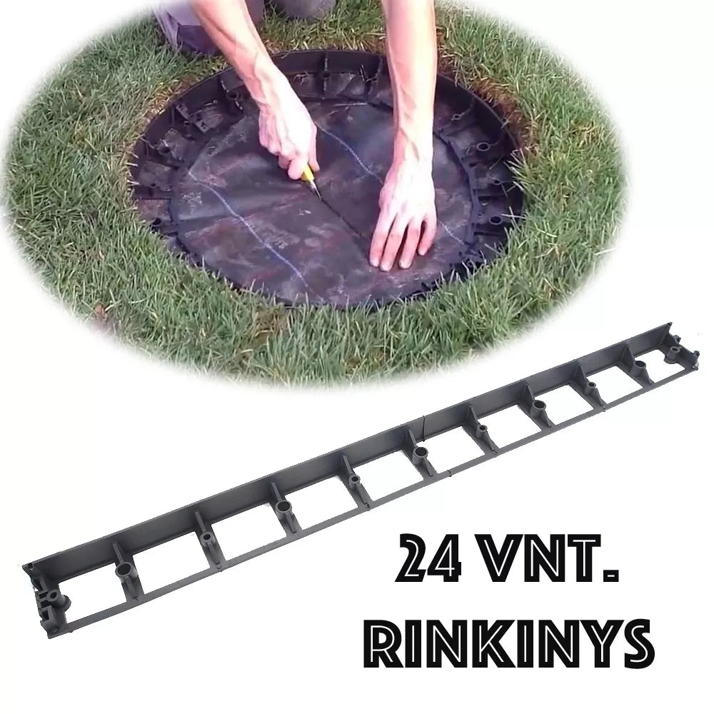 Plastikust äärekivi 45 x 24 tk.