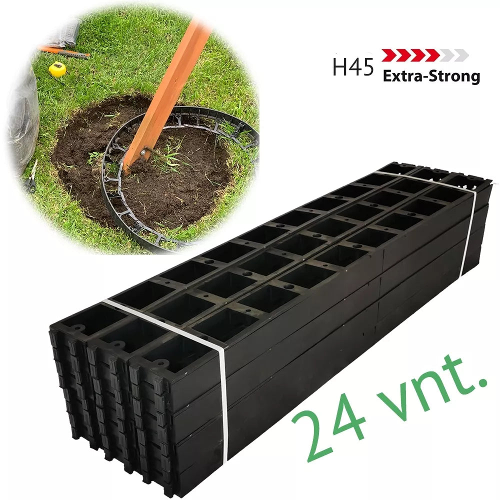 Plastikust äärekivi 45 x 24 tk.