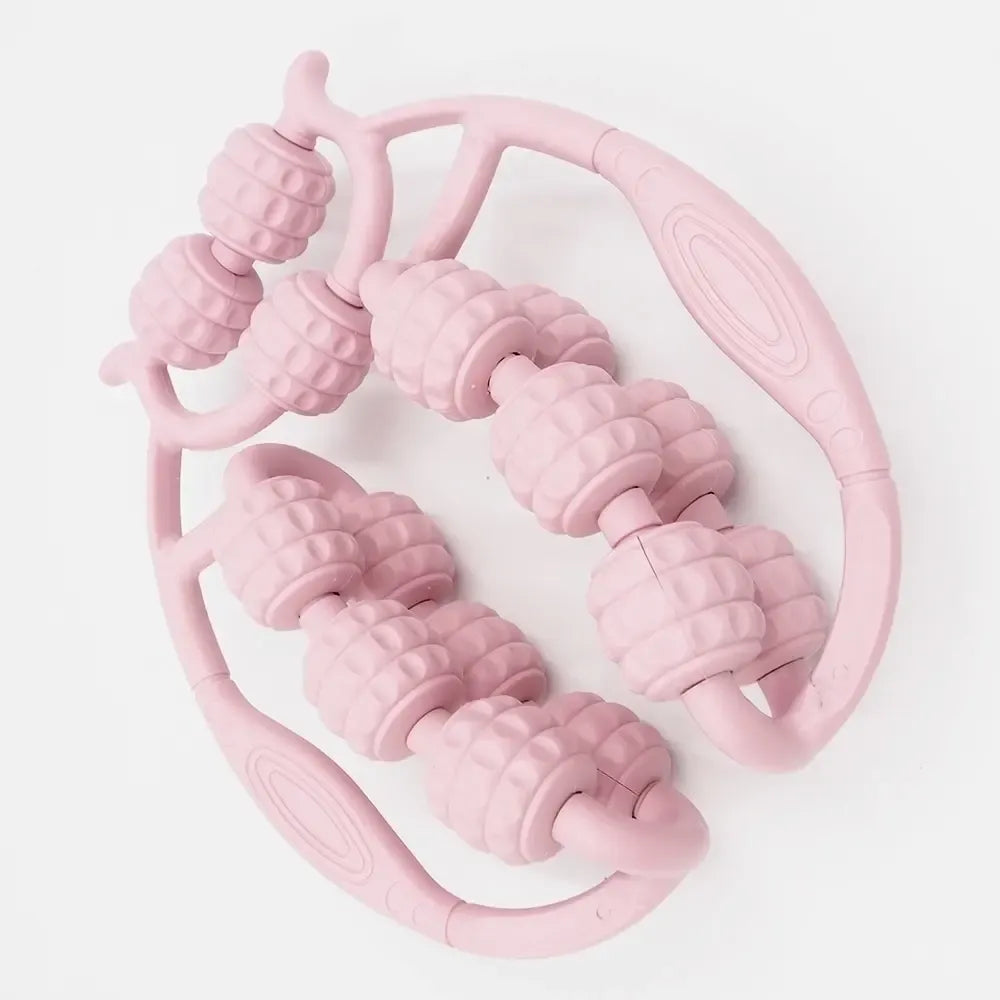 Plastikinis kūno masažuoklis Circular Massager TR1604 su apvaliomis masažo galvutėmis, skirtas odos ir raumenų relaksacijai.