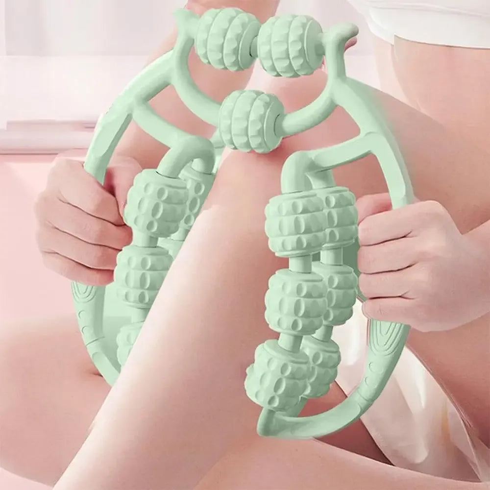 Plastikinis kūno masažuoklis Circular Massager TR1604, rankena ir masažuojančios dalys, tinkamas kūno relaksacijai ir masažui