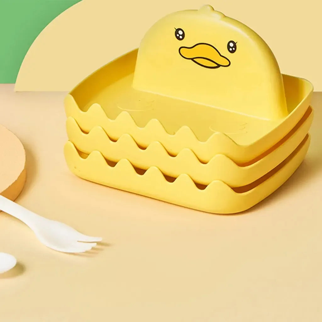 Plastikinis universali virtuvės įrankių laikiklis Duck, skirtas saugiai laikyti ir organizuoti virtuvės įrankius.