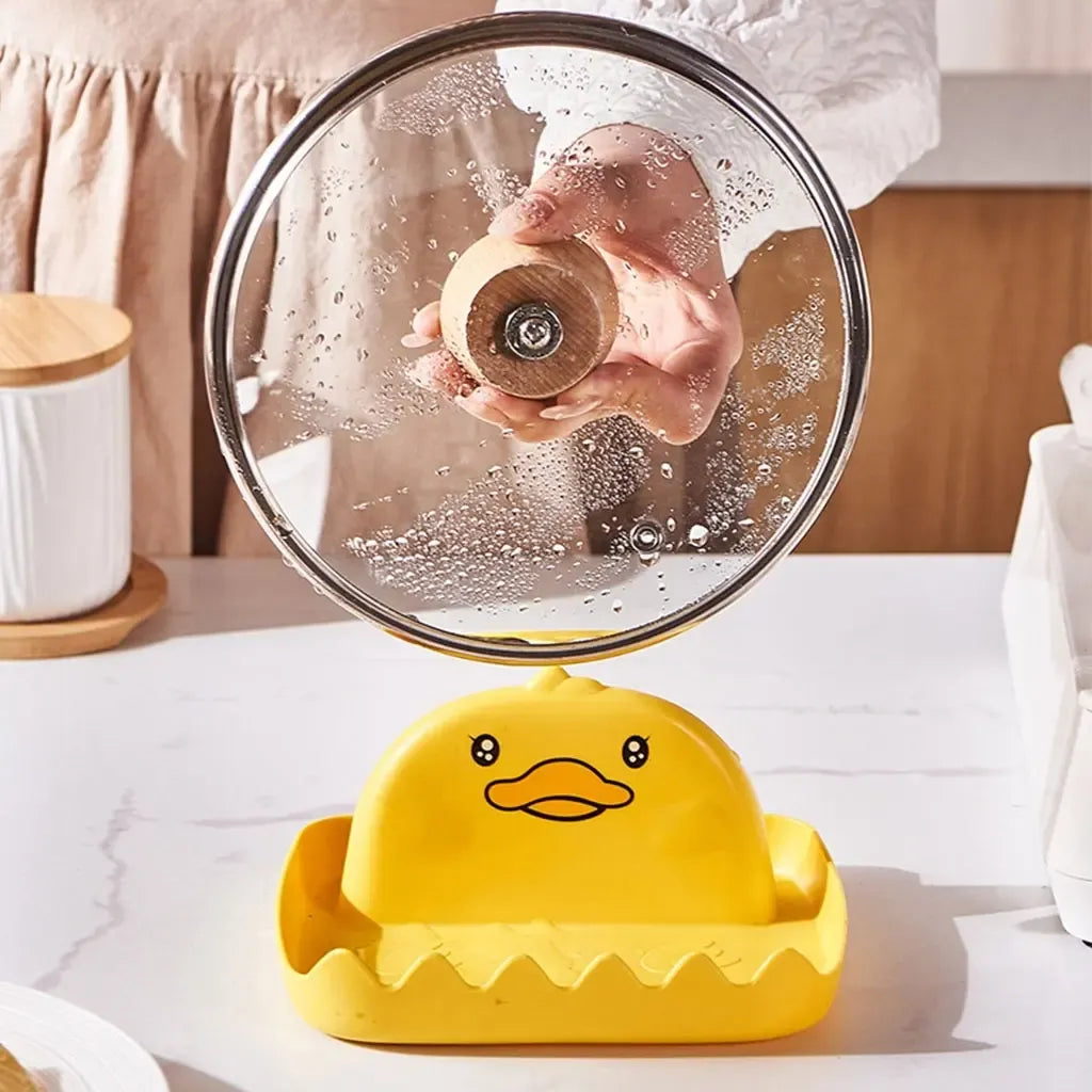 Plastikinis universalus virtuvės įrankių laikiklis Duck su keliomis vietomis virtuvės įrankiams laikyti.