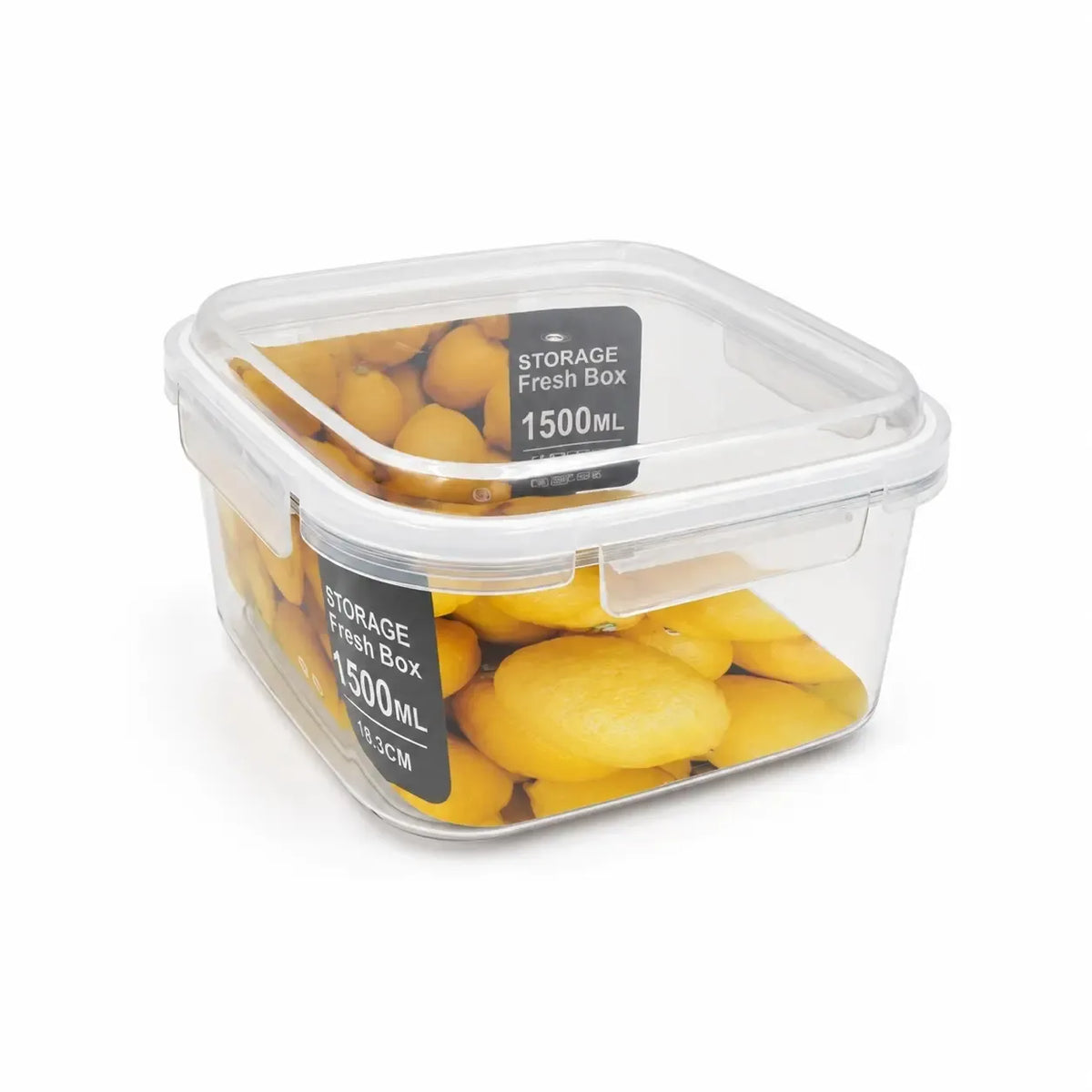 Plastikinių maisto laikymo indų rinkinys su dangčiais, 6 vnt., skaidrūs plastikiniai indai virtuvės saugojimui.