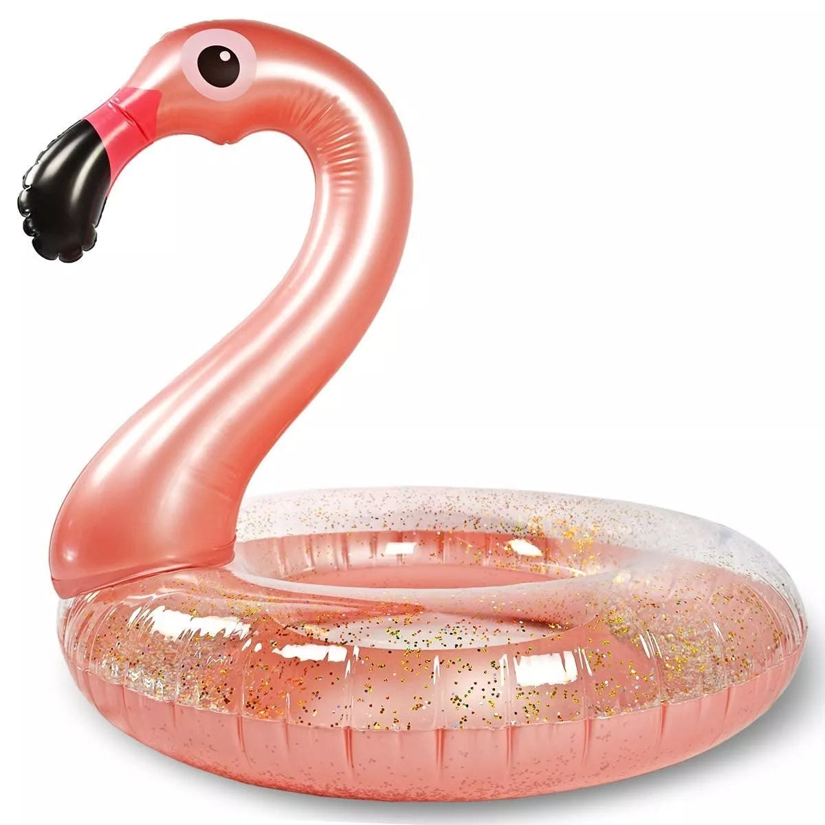 Ujumisrõngas sädelevate litritega "Flamingo"