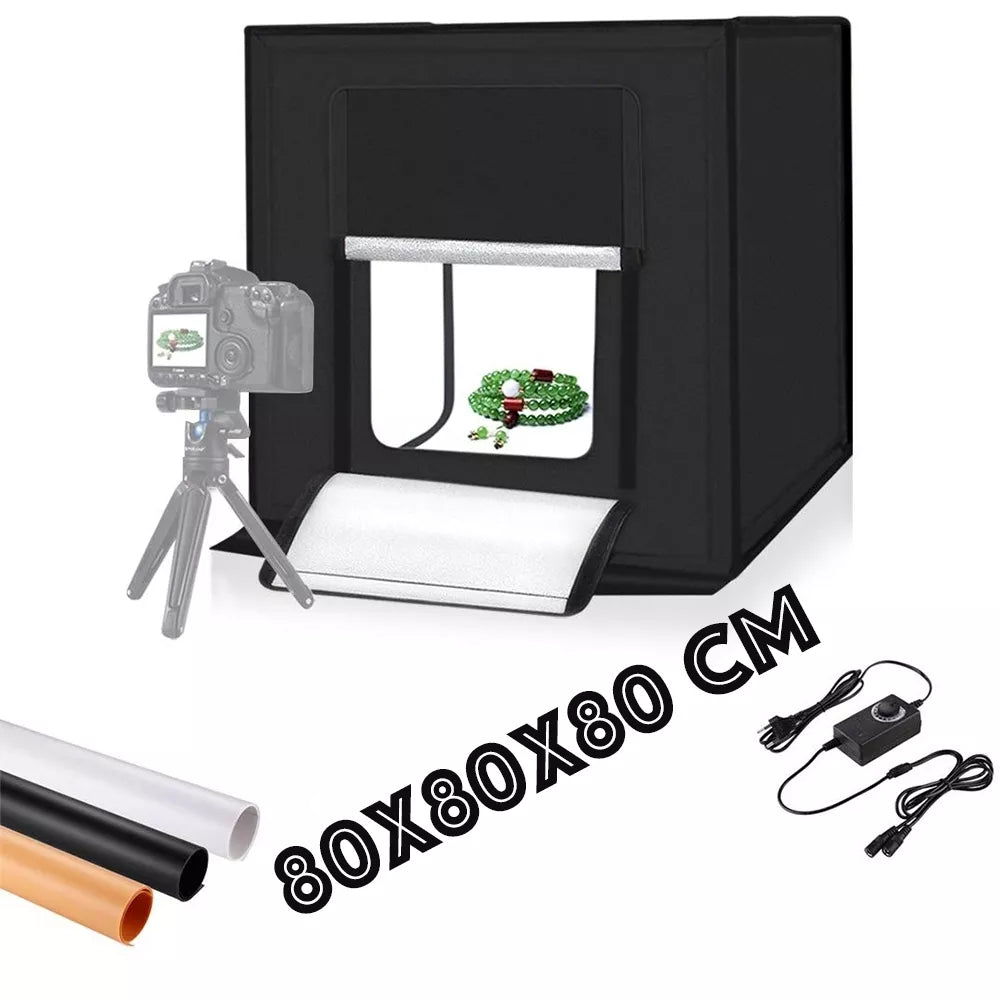 Professionaalne fotokast LED valgustusega 80 CM.