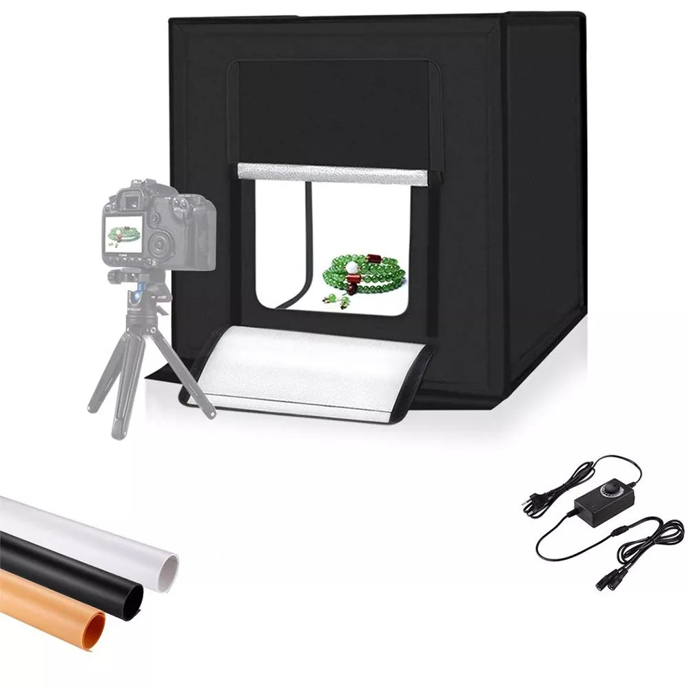 Professionaalne fotokast LED valgustusega 80 CM.
