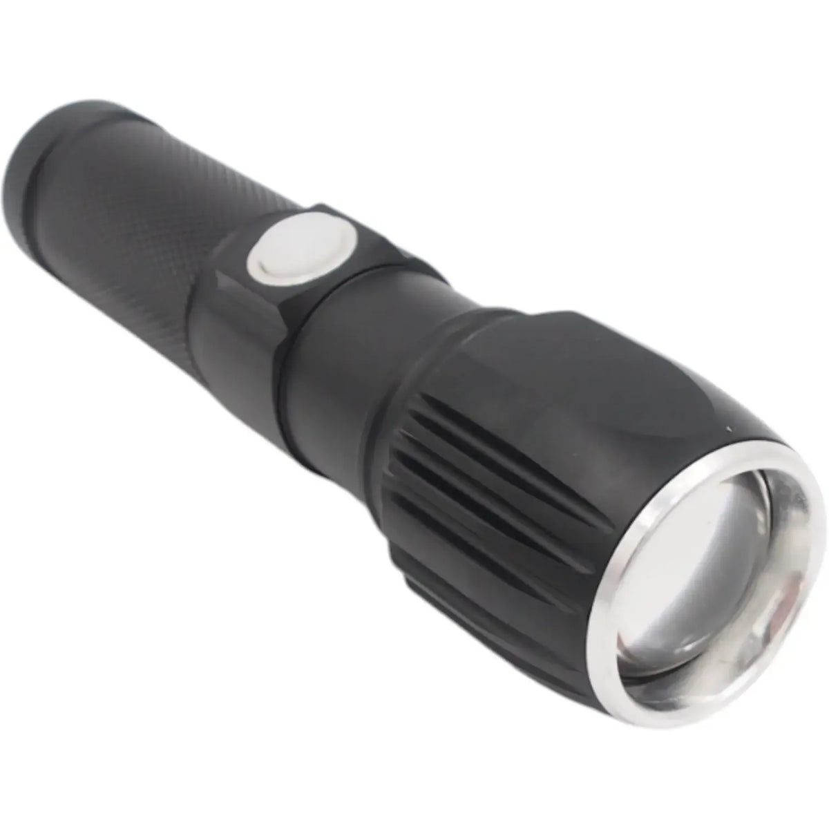 Įkraunamas LED prožektorius Power Style TR2004B su USB jungtimi ir apsauginiu dėklu, tvirtas ir ryškus apšvietimas.
