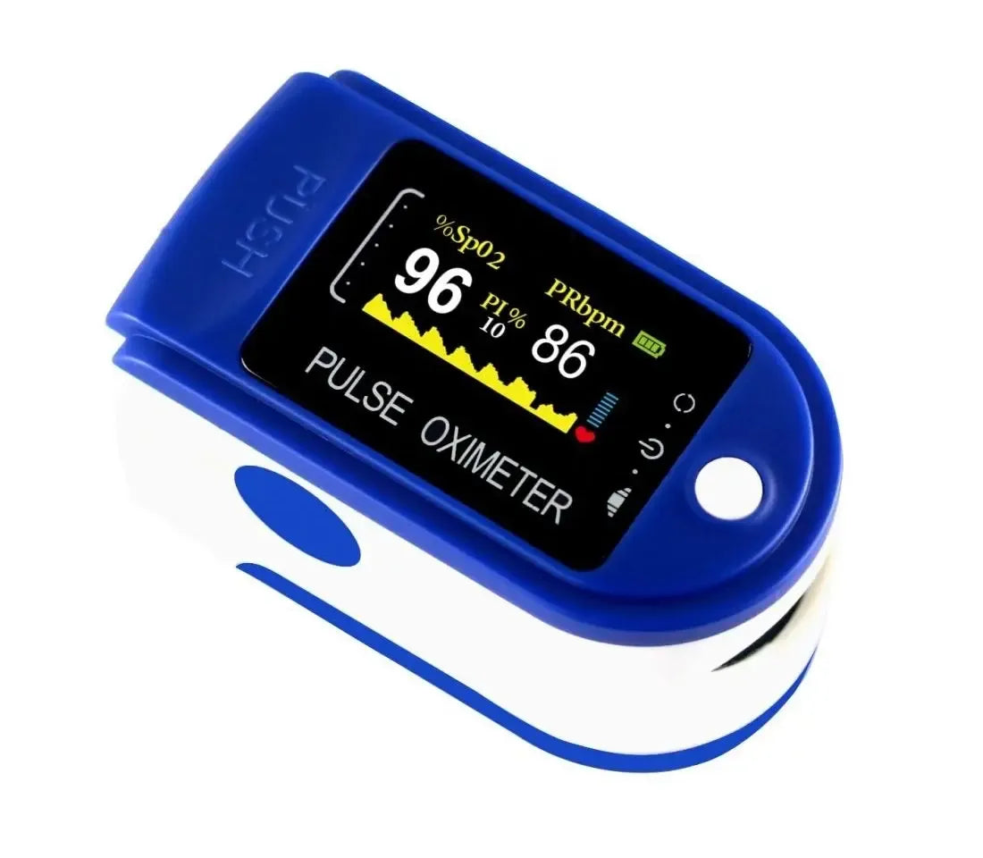 Pulsoksimetras Oximeter TR1070 ant piršto, mažas ir kompaktiškas medicinos prietaisas deguonies kiekio matavimui.