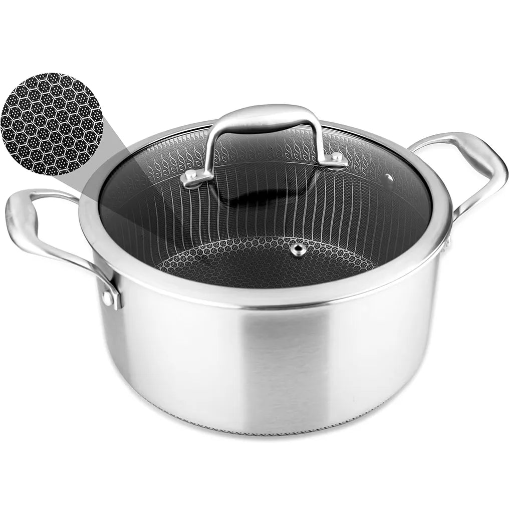 Puodas su dangčiu OSFÉ Tri-Ply, 28 cm, 8 l