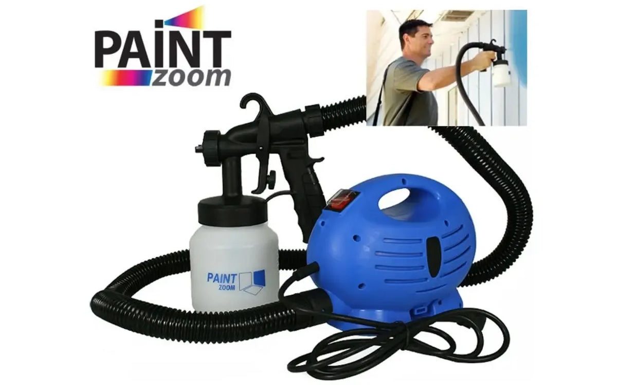 Rankinis dažų purkštuvas PAINT ZOOM su priedais, rankinis dažymo įrankis, skirtas dažų purškimui ir apdailai
