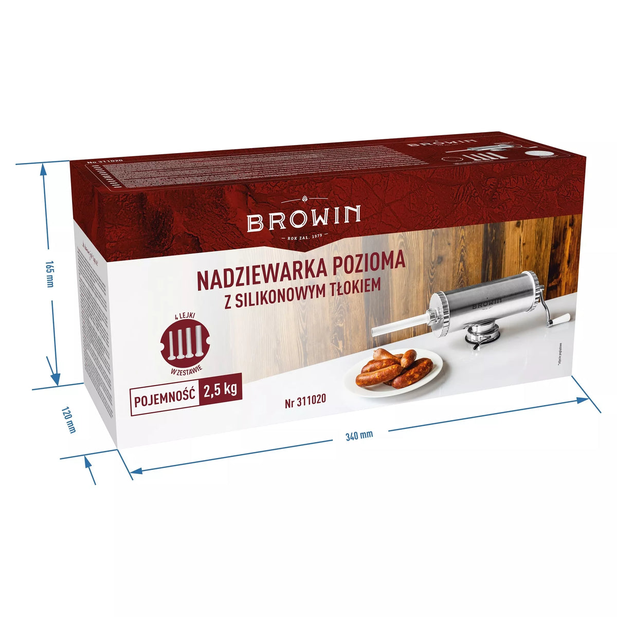 Rankinis horizontalus kimštuvas 2,5kg