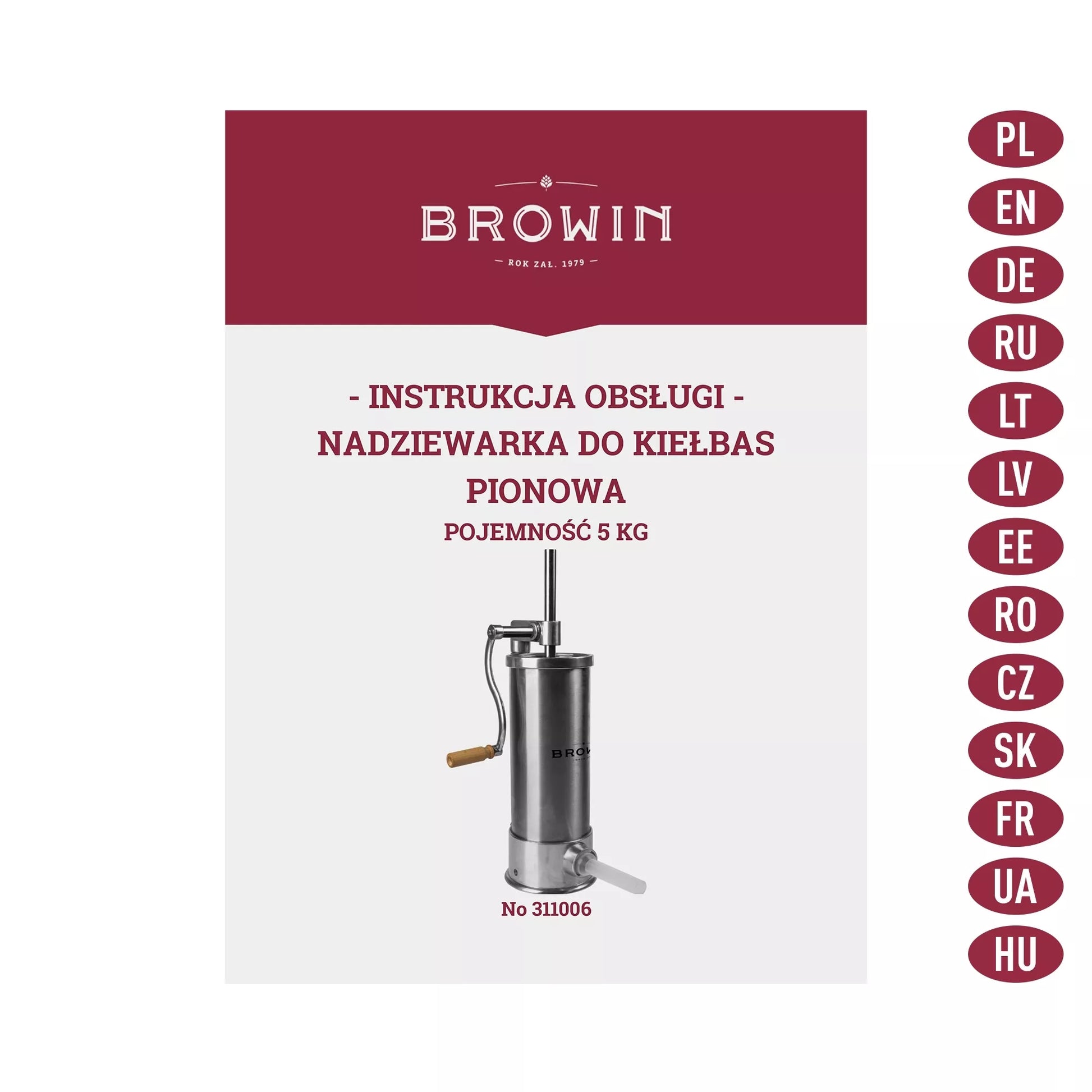 Rankinis vertikalus kimštuvas 5kg