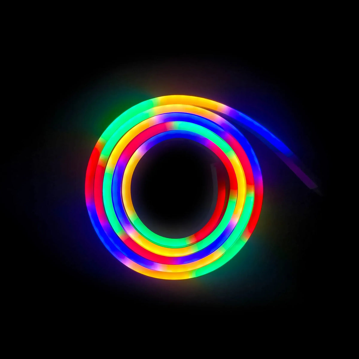 Lanksti RGB LED šviesos juosta 10 m su daugiaspalvėmis šviesomis, puikiai apšviečia erdvę ar dekoratyvinius projektus.